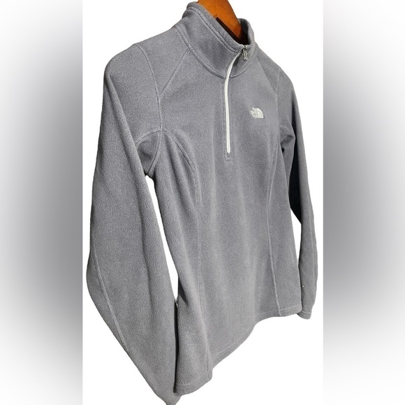 The North Face women's fleece sweatshirt pullover half zip long sleeve Sz Small - Picture 2 of 16